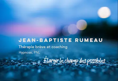 Jean-baptiste Rumeau - Hypnose Caen | Thérapie Brève et Coaching