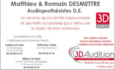 3d Audition - Audioprothésiste Caluire-et-cuire