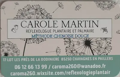 Carole Martin Reflexologue Plantaire et Palmaire