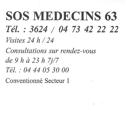 SOS Medecins 63