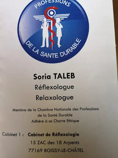 Soria Taleb. Réflexologue- Masseur-relaxologue