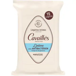 Rogé Cavaillès Lingettes Intimes Avec Anti-Bactérien x 15