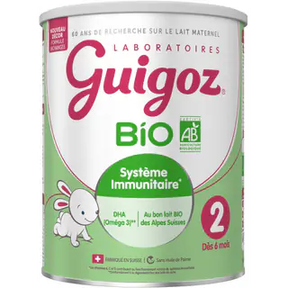 Guigoz Bio 2 lait 2 ème Âge 800 g