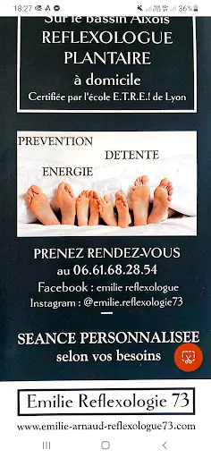 Emilie Arnaud Réflexologue 73