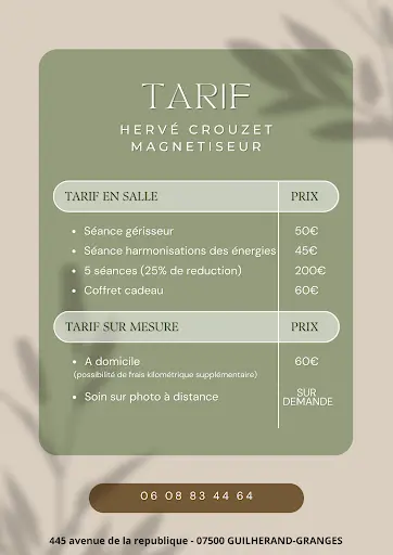 Hervé Crouzet Magnétiseur