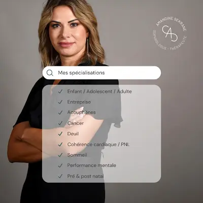 Amandine Sekrane-sophrologue Rncp-hypnose - Praticienne Emdr-dsa