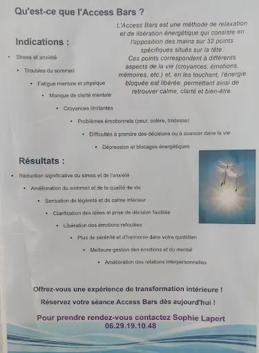 Sophie Lapert | Hypnothérapeute | Access Consciousness | Access Bars | Praticienne Holistique