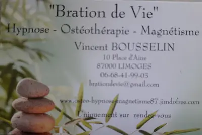Vincent Bousselin - Bration de Vie Ostéothérapie, Hypnose, Magnétisme