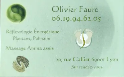 Olivier Faure, Réflexologie Plantaire