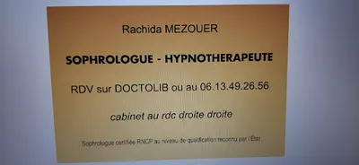 Mezouer Rachida Sophrologue Rncp Hypnotherapeute