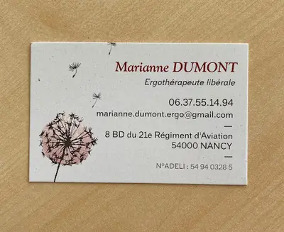 Marianne Dumont Ergothérapeute Nancy