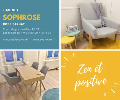 Rose Farhat - Sophrologue Certifiée Rncp - Hypnothérapeute - Coach Pnl - Paris 13