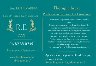Remy Echevarria (hypnothérapeute Certifié Dax)