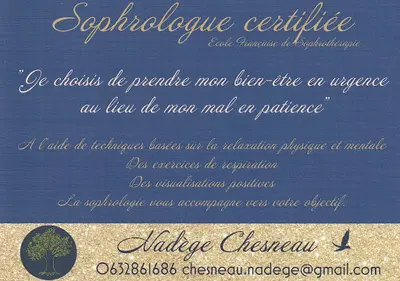 Nadège Chesneau Sophrologue et Praticienne en Hypnose Spirituelle