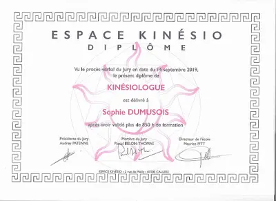 Sophie Dumusois Kinésiologue