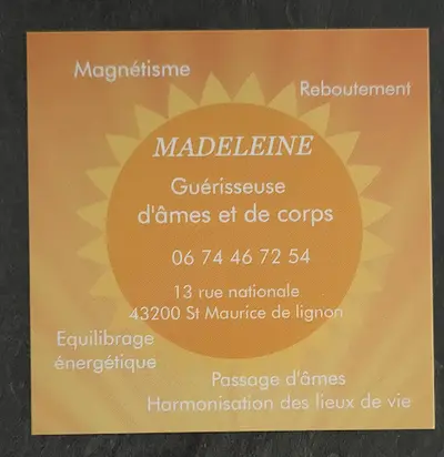 Madeleine Cottier Magnétiseur Rebouteux