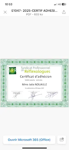 Julie Nouaille- Reflexologue Plantaire - Niromathé - Lahochi À Ste Maure