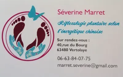 Séverine Marret :réflexologie Plantaire, Vertébrale et Praticienne en Massage Crânien, Massage Power Legs
