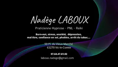 Nadège Laboux Praticienne Hypnose - Pnl - Reiki