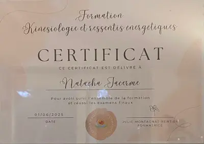 Jacerme Natacha Kinésiologue et Praticienne Reiki
